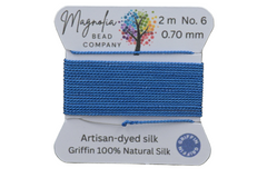 Blue Jean Indigo Griffin Silk Cord – Hand‑Dyed Thread for Knotting