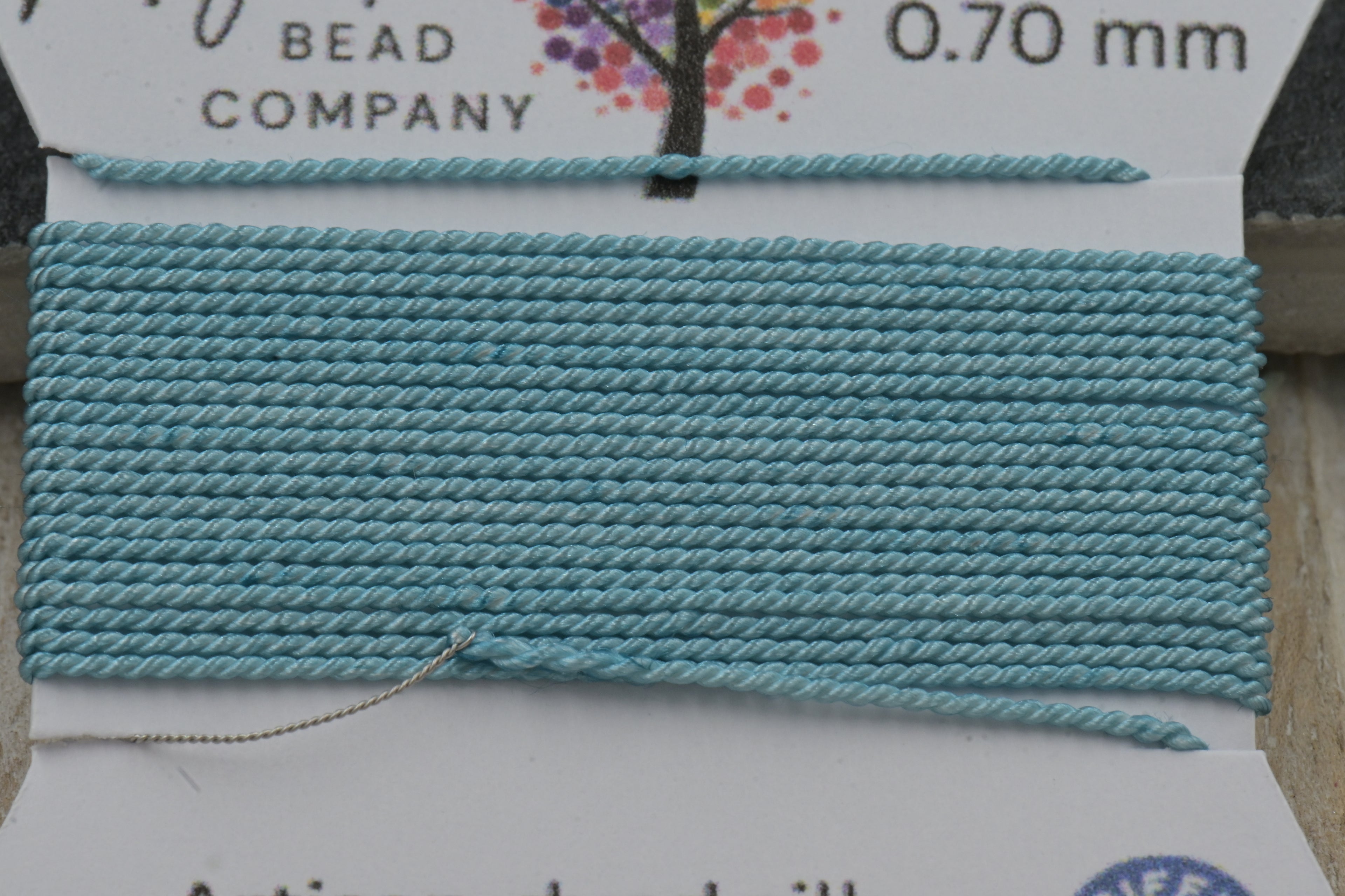 Sea Spray Blue – Griffin Silk Cord – Hand‑Dyed Thread for Knotting, Jewelry Making