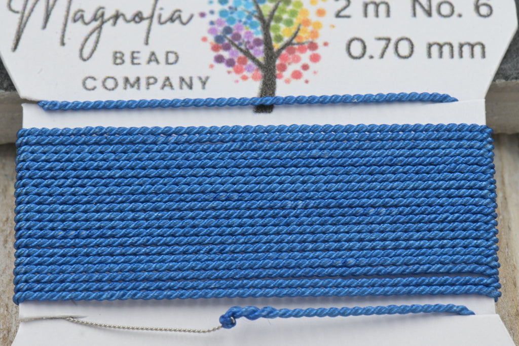 Blue Jean Indigo Griffin Silk Cord – Hand‑Dyed Thread for Knotting