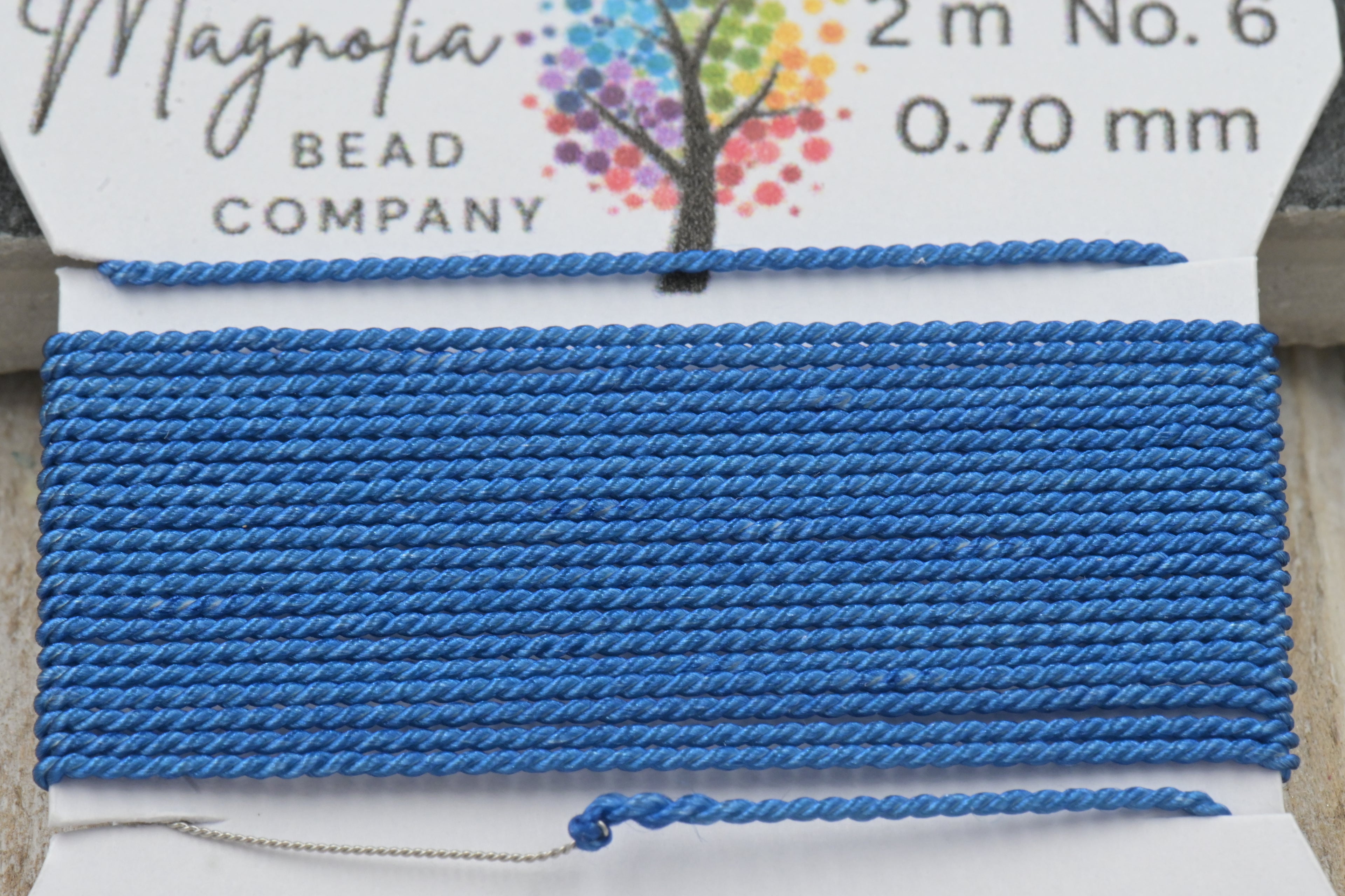 Blue Jean Indigo Griffin Silk Cord – Hand‑Dyed Thread for Knotting