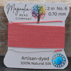 Bittersweet–Hand-Dyed Griffin Silk Cord for Knotting, Jewelry Making, Pendant Stringing