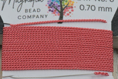 Bittersweet–Hand-Dyed Griffin Silk Cord for Knotting, Jewelry Making, Pendant Stringing