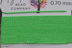 Spring Grass Green Griffin Silk Cord – Hand‑Dyed Thread for Knotting & Jewelry Making