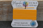 Sunflower Griffin Silk Cord – Hand‑Dyed Thread for Knotting, Jewelry Making, Pendant Stringing