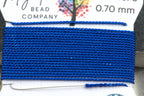 Rich Sapphire Griffin Silk Cord – Hand‑Dyed Thread for Knotting, Jewelry Making, Pendant Stringing