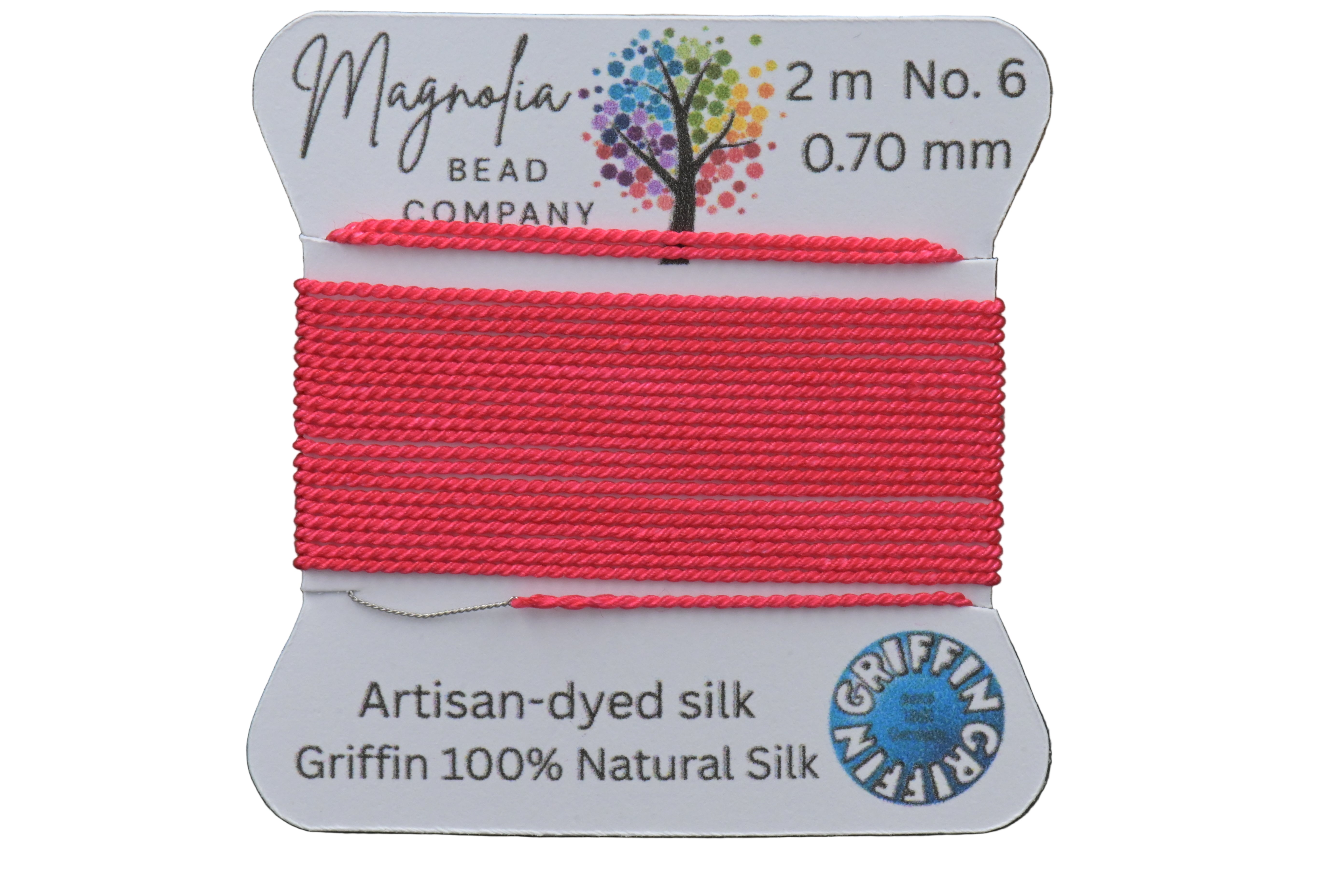 NEON COLLECTION Griffin Silk Cord – UV Light, Hand-Dyed Thread for Knotting, Jewelry Making, Pendant Stringing