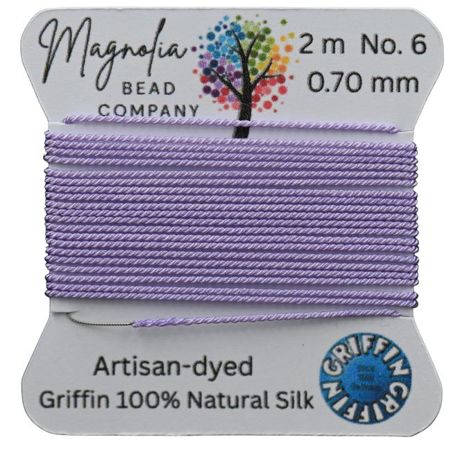 Frosted Petal Griffin Silk Cord – Hand-Dyed Thread for Knotting, Jewelry Making, Pendant Stringing Main Image