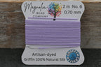 Frosted Petal Griffin Silk Cord – Hand-Dyed Thread for Knotting, Jewelry Making, Pendant Stringing