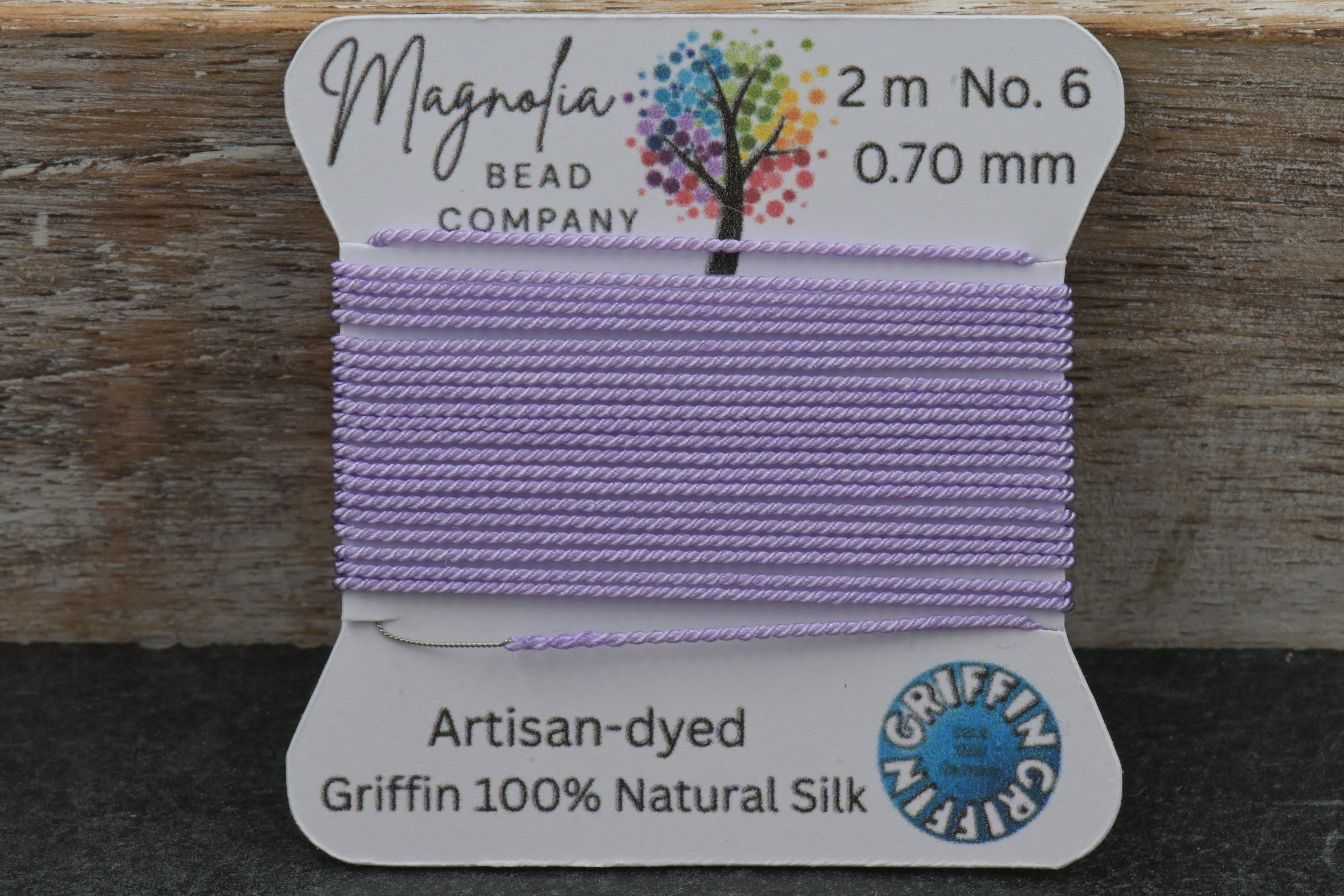 Frosted Petal Griffin Silk Cord – Hand-Dyed Thread for Knotting, Jewelry Making, Pendant Stringing