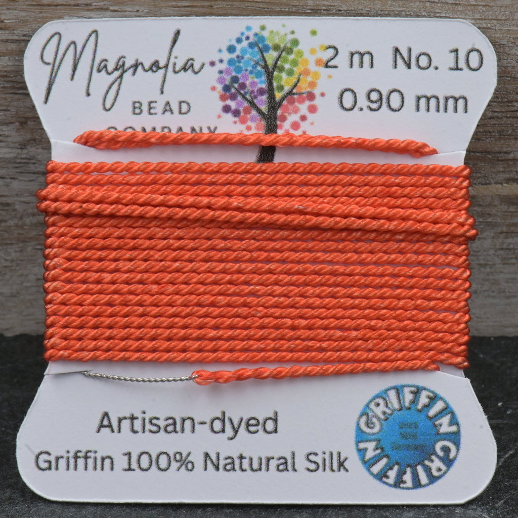 Papaya Orange – One‑of‑a‑Kind GRIFFIN Silk Cord