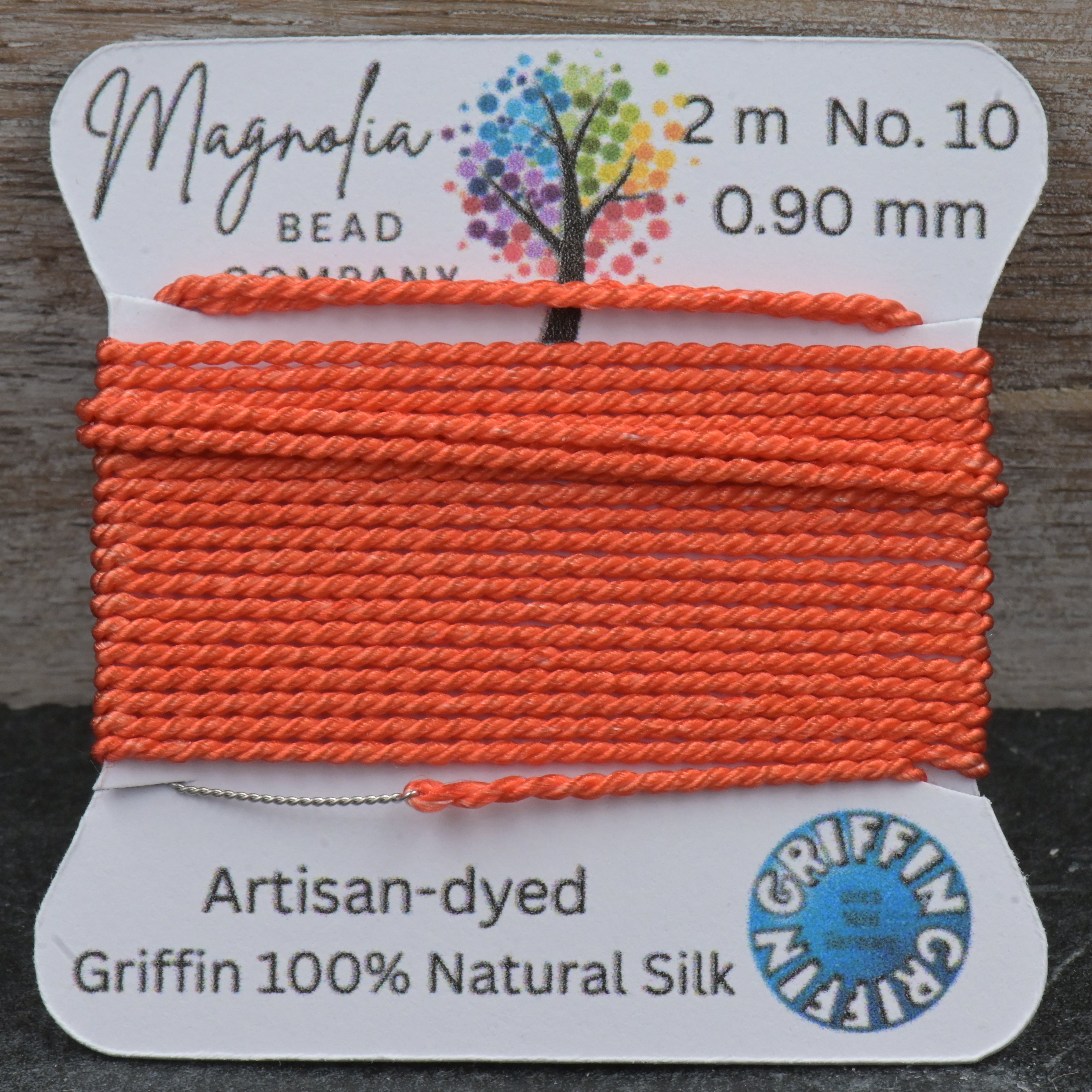 Papaya Orange – One‑of‑a‑Kind GRIFFIN Silk Cord