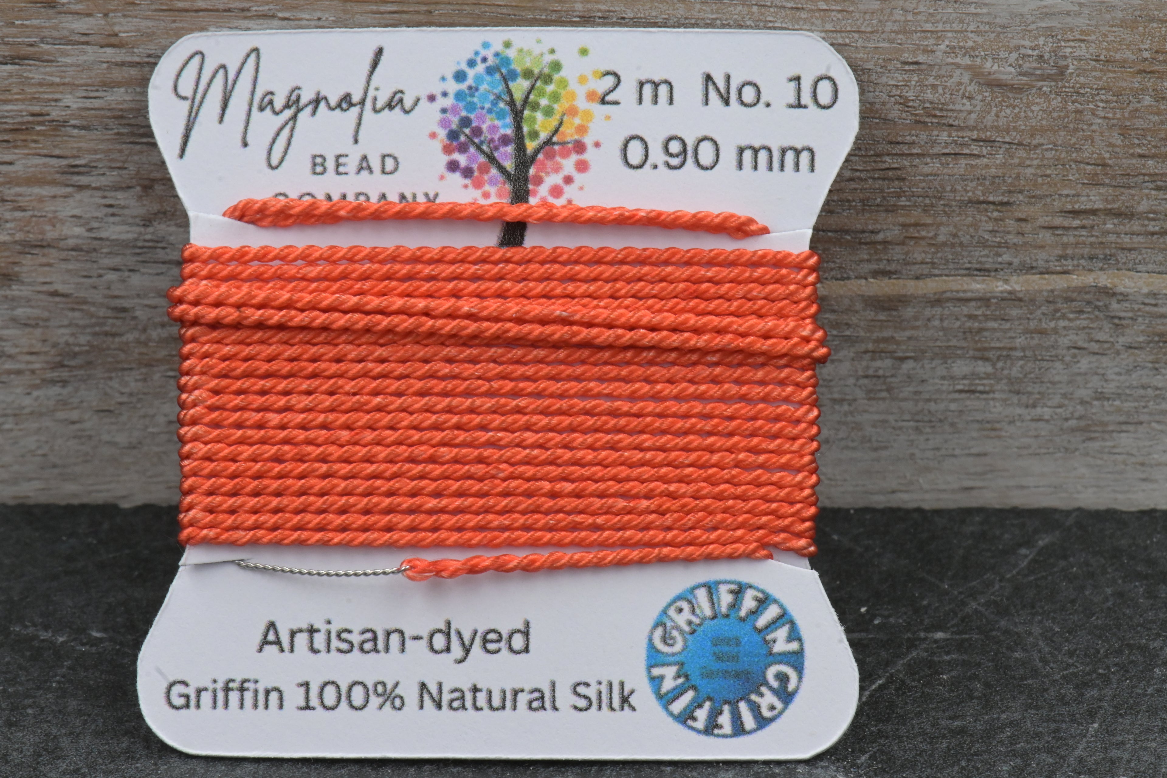 Papaya Orange – One‑of‑a‑Kind GRIFFIN Silk Cord
