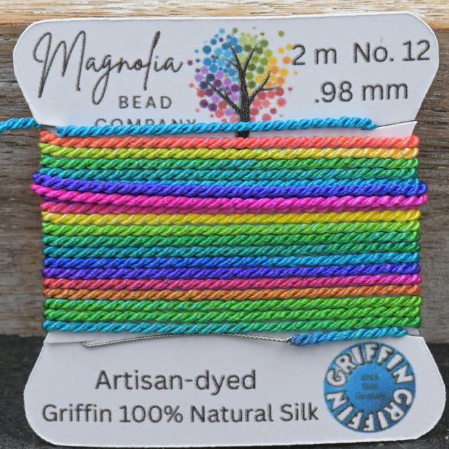 Rainbow – One‑of‑a‑Kind GRIFFIN Silk Cord (No. 12) Hover Image
