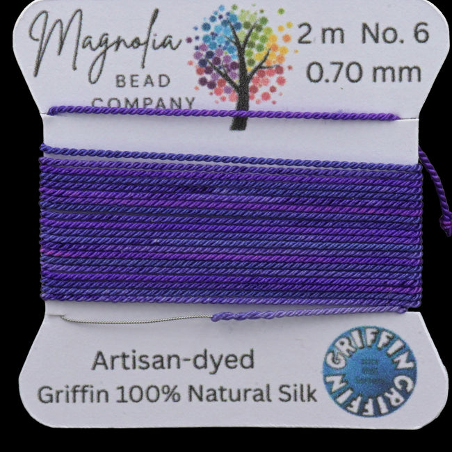 Shades of Purple – One‑of‑a‑Kind GRIFFIN Silk Cord (No. 6) Hover Image