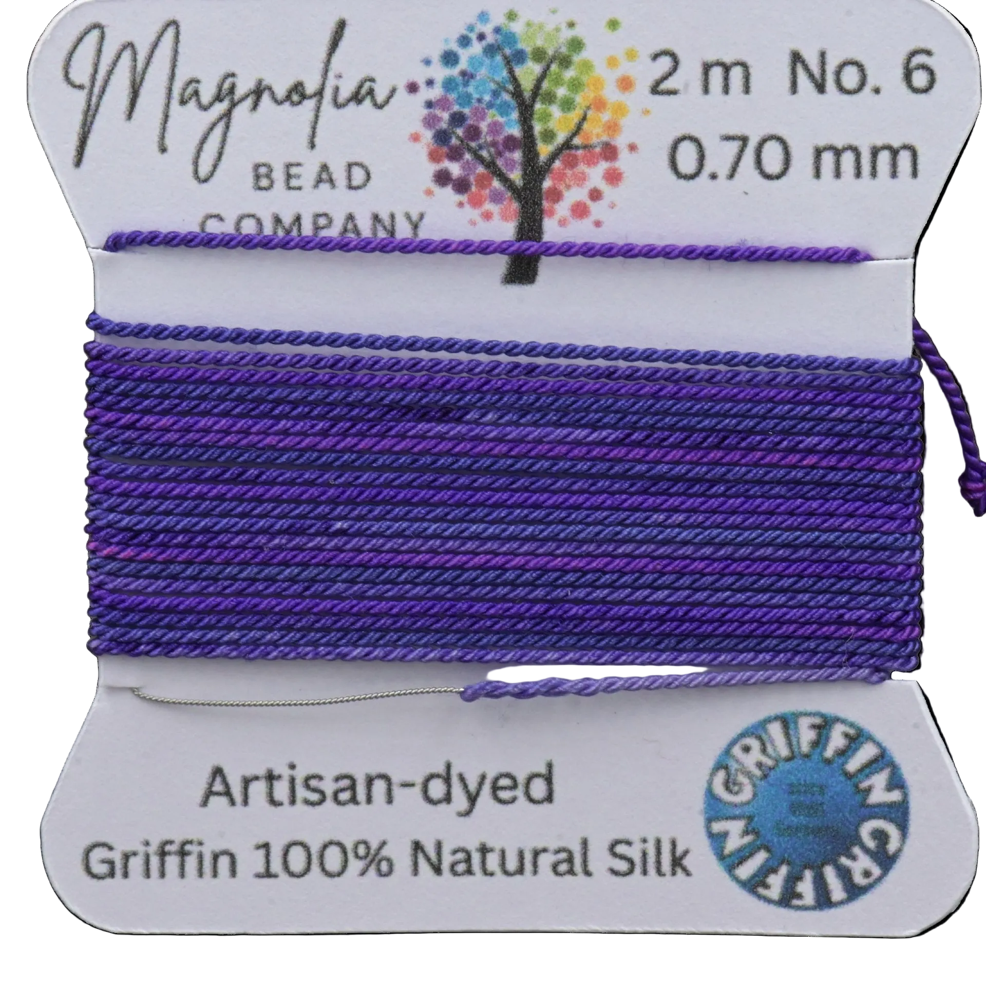 Shades of Purple – One‑of‑a‑Kind GRIFFIN Silk Cord (No. 6)