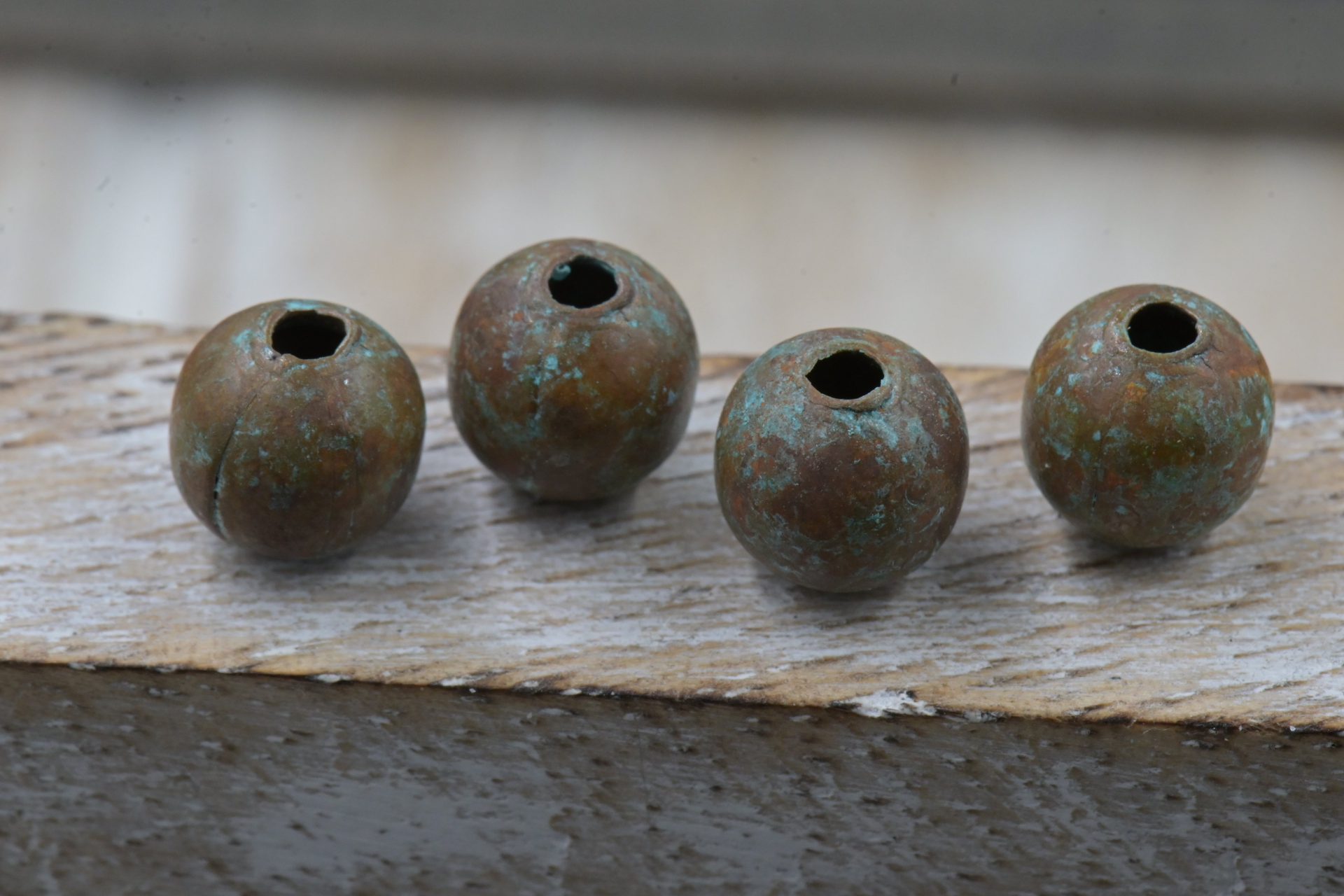 Desert Mist Patina Copper Beads – 6mm or 8mm