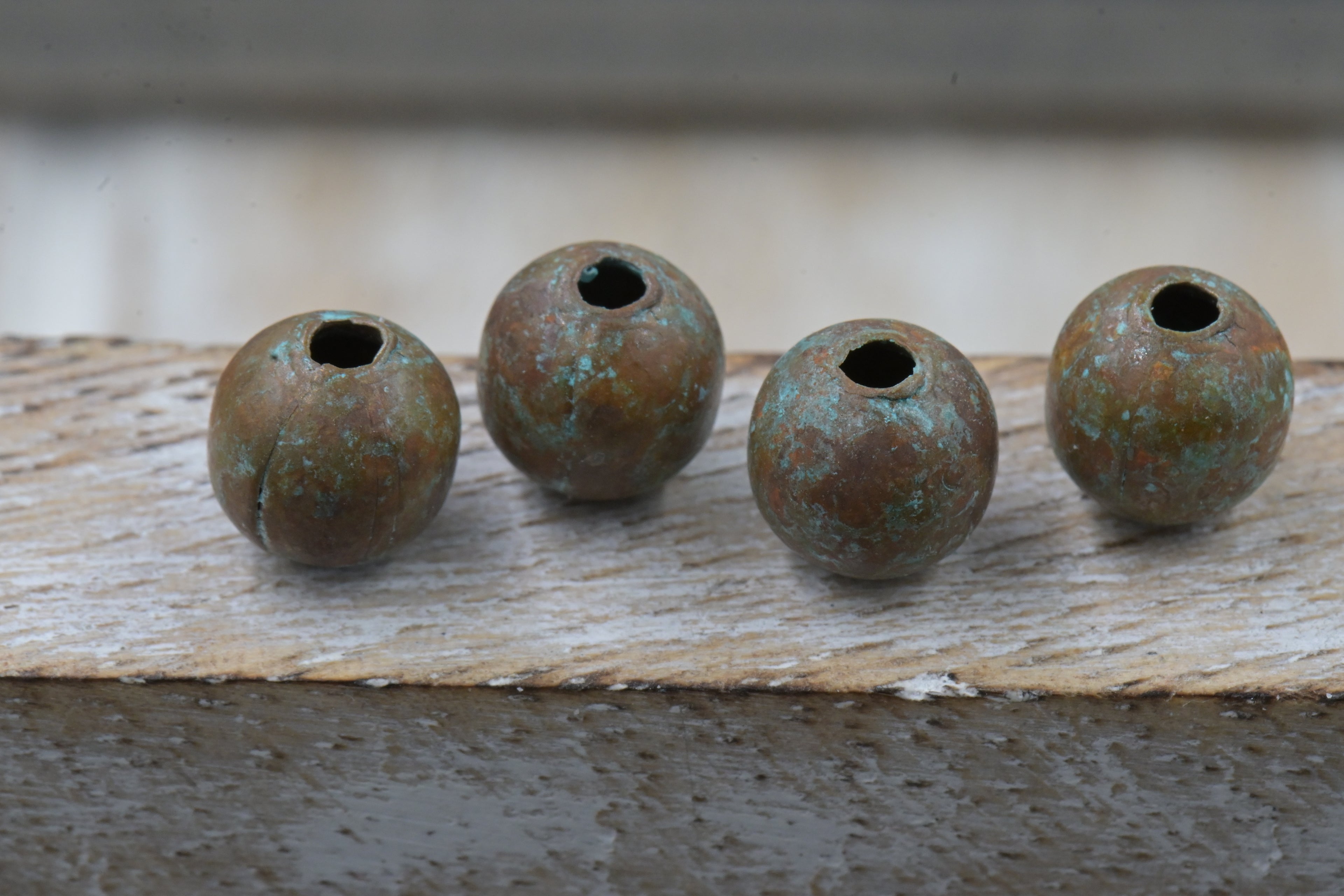 Desert Mist Patina Copper Beads – 6mm or 8mm