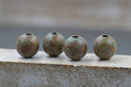 Desert Mist Patina Copper Beads – 6mm or 8mm