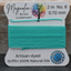 Bahama Green – Hand-Dyed GRIFFIN Silk Cord for Knotting, Jewelry Making, Pendant Stringing