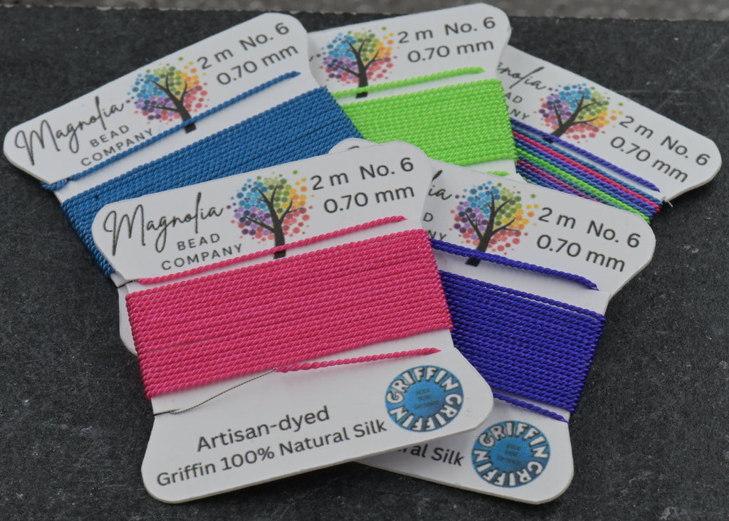 Cosmic Collection GRIFFIN Silk Cord – Hand-Dyed Thread for Knotting, Jewelry Making, Pendant Stringing