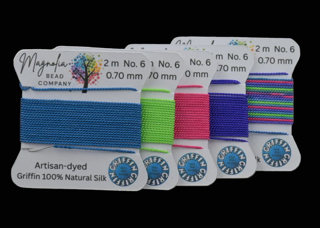 Cosmic Collection GRIFFIN Silk Cord – Hand-Dyed Thread for Knotting, Jewelry Making, Pendant Stringing Main Image