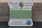 Pistachio Green – Hand-Dyed GRIFFIN Silk Cord for Knotting, Jewelry Making, Pendant Stringing