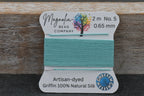 Seafoam Rain – GRIFFIN Silk Cord – Hand‑Dyed Thread for Knotting, Jewelry Making