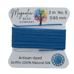 Patina Blue – Hand-Dyed GRIFFIN Silk Cord for Knotting, Jewelry Making