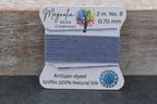 Blue Mountain Gray Hand‑Dyed Griffin Silk Cord – Thread for Knotting, Jewelry Making, Pendant Stringing
