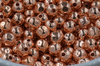 FACETED 100% Pure Copper Round Beads – Made in the USA