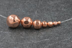 FACETED 100% Pure Copper Round Beads – Made in the USA
