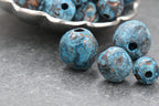 Rainworn Copper — Real Patina FACETED Beads in 6mm, 8mm, 9.5mm