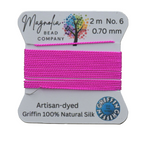 Neon Griffin Silk Cord – UV-Reactive Hand-Dyed Jewelry Thread