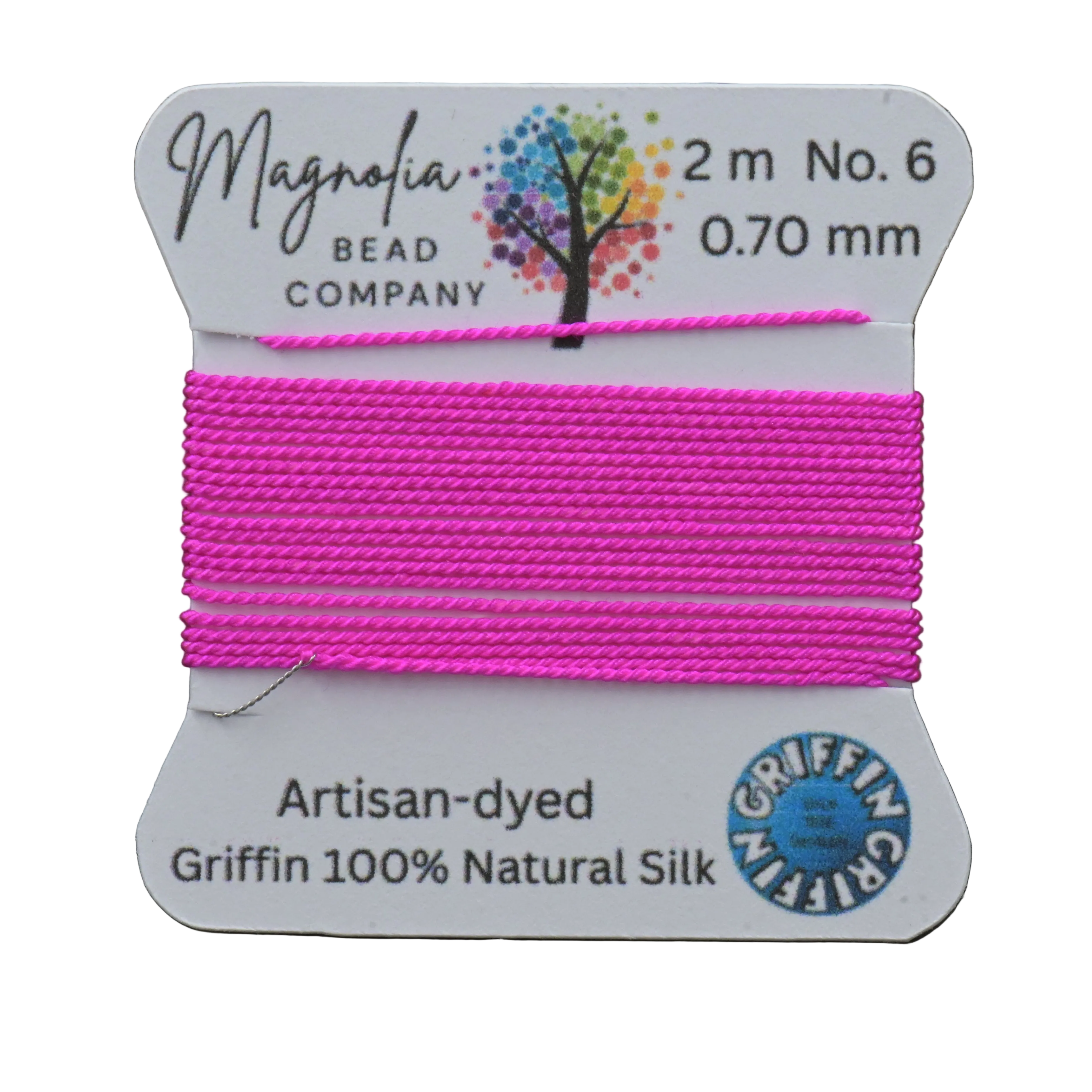 Neon Griffin Silk Cord – UV-Reactive Hand-Dyed Jewelry Thread
