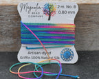 Bohemian Blend · Hand‑Painted GRIFFIN Silk Cord · Rich Multicolor