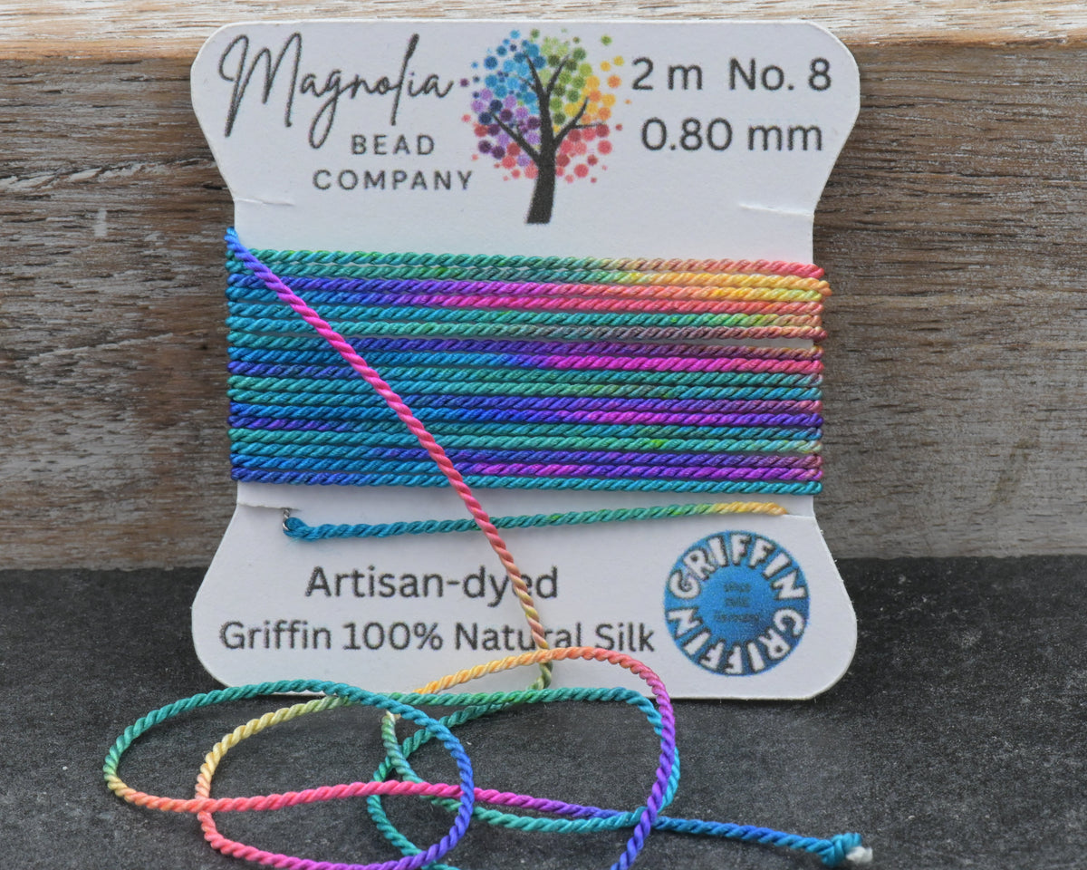 Bohemian Blend · Hand‑Painted GRIFFIN Silk Cord · Rich Multicolor