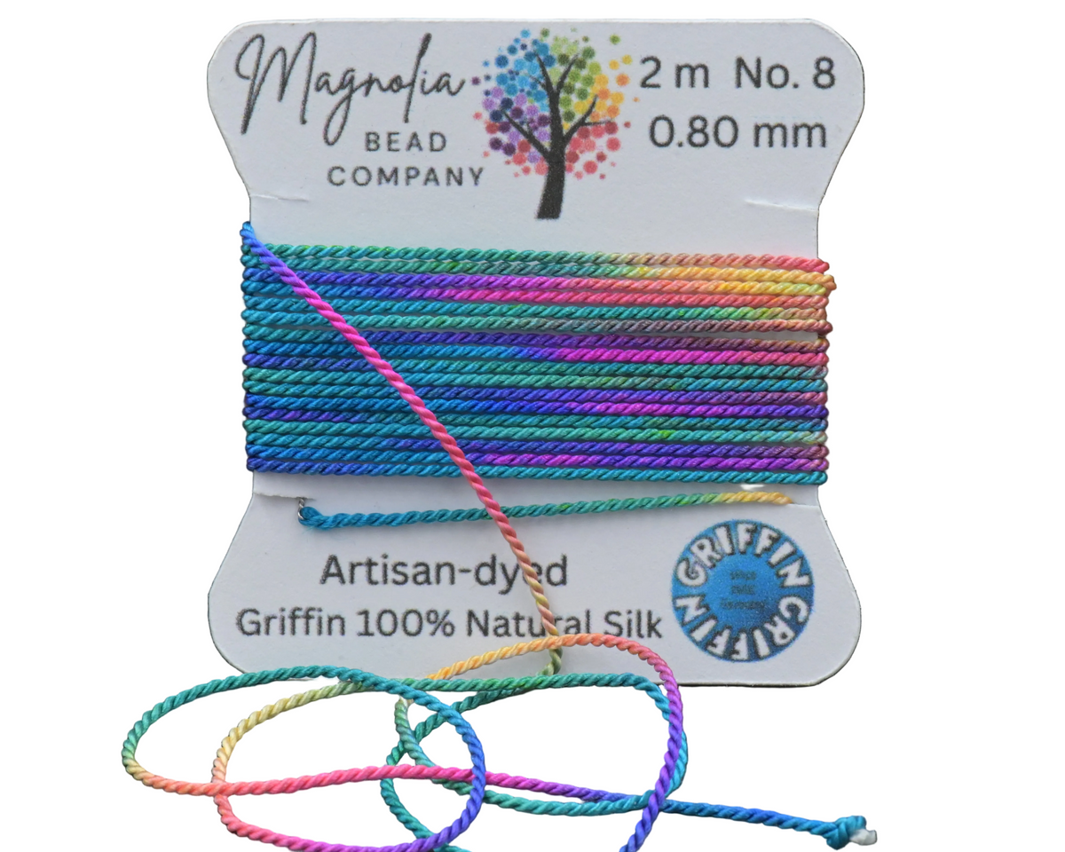 Bohemian Blend · Hand‑Painted GRIFFIN Silk Cord · Rich Multicolor