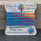 Bohemian Blend · Hand‑Painted GRIFFIN Silk Cord · Rich Multicolor