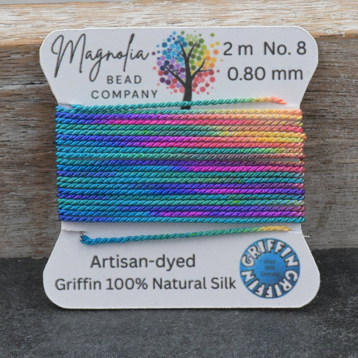 Bohemian Blend · Hand‑Painted GRIFFIN Silk Cord · Rich Multicolor