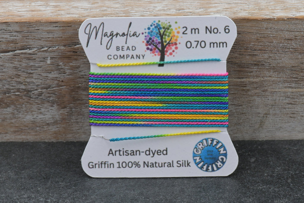 Bohemian Blend · Hand‑Painted GRIFFIN Silk Cord · Rich Multicolor