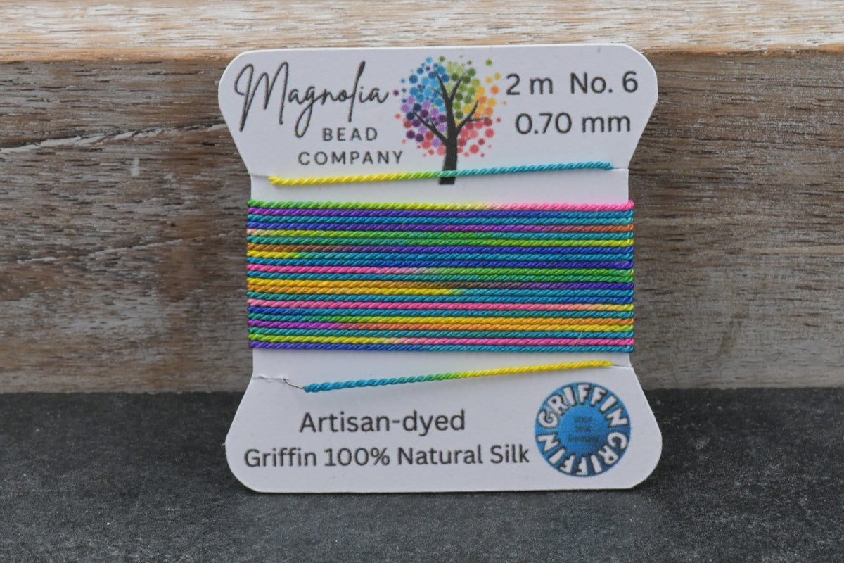 Bohemian Blend · Hand‑Painted GRIFFIN Silk Cord · Rich Multicolor