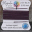 Eggplant Purple Griffin Silk Cord — Hand‑Dyed Deep Eggplant Silk Thread for Knotting & Jewelry Making