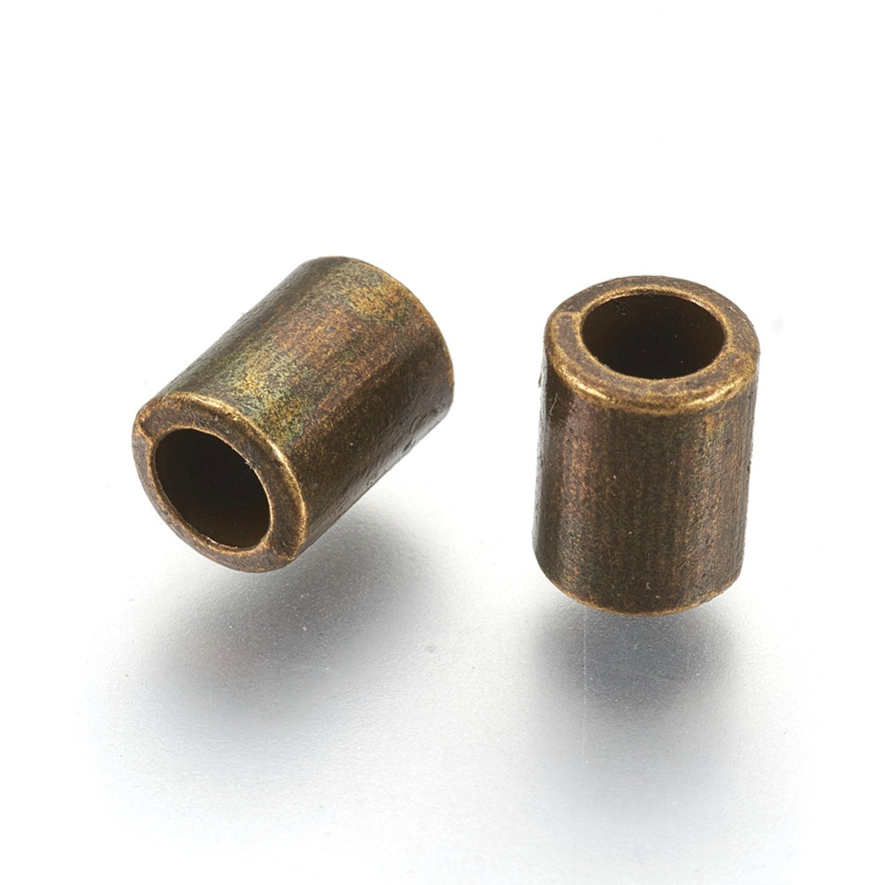 Antique bronze Tube Beads 8x6mm, 50