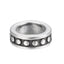 8mm 304 Stainless Steel Beads, Rings, Antique Silver, 2pc
