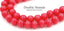 TWO 16" Strands Spring Tulip Red 8mm Wood Beads