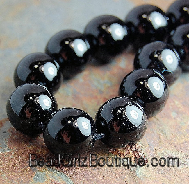 Jet Black Opaque 6mm Czech Glass Druk Beads -100 czech beads Main Image