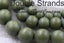 Inverness Green Beads 6mm 8mm 10mm 12mm Boho Green Wood beads -16 inch strand