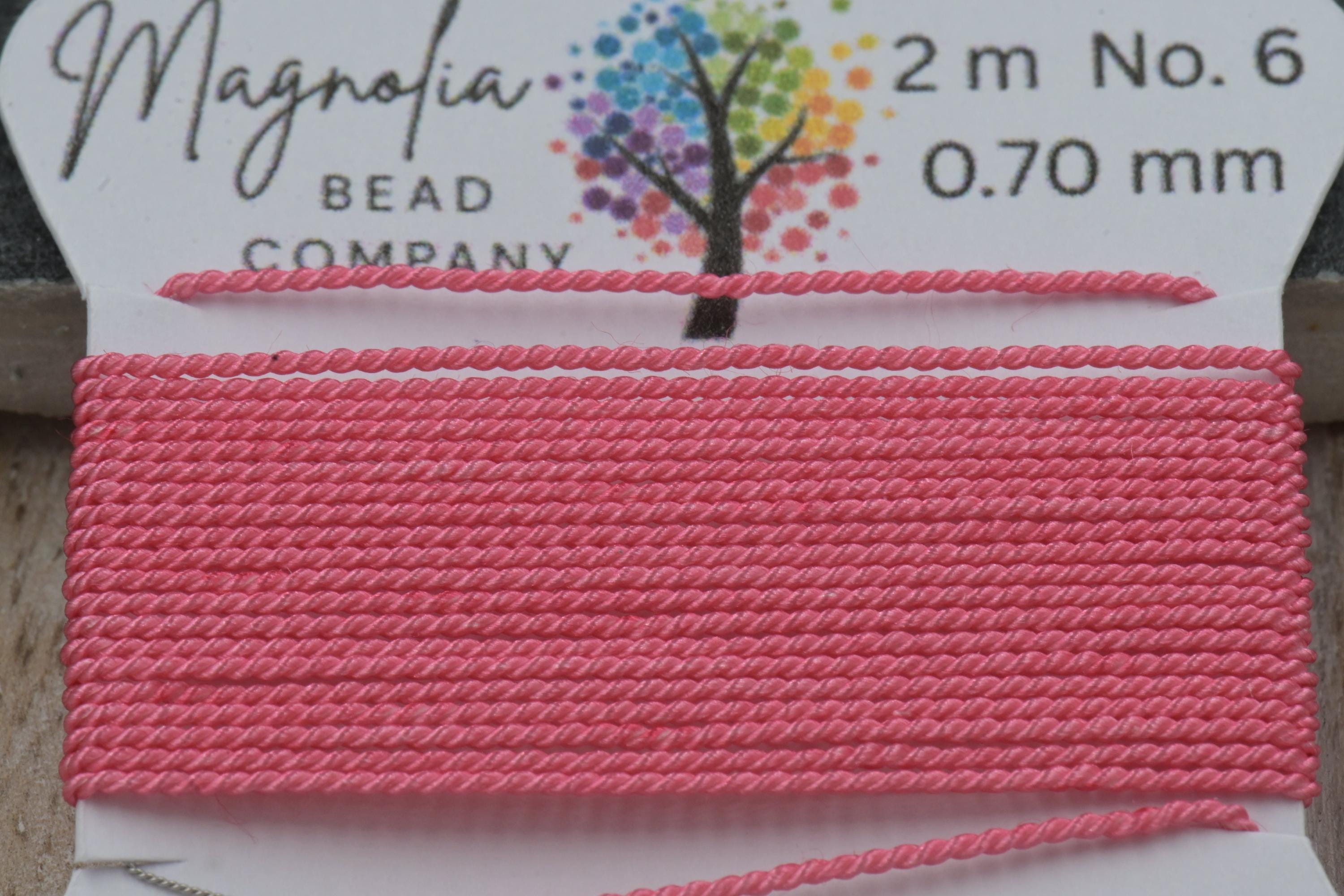 Gypsy Rose Pink Griffin Silk Cord – Hand‑Dyed Thread for Knotting, Jewelry Making, Pendant Stringing - Hand-Dyed Thread For Knotting