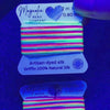 Neon Rainbow Griffin Silk Cord – Hand-Dyed Thread for Knotting, Jewelry Making, Pendant Stringing