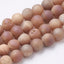 8mm Druzy Agate Taupe Brown Round  -15.5 inch strand